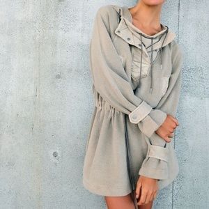 Free People Sadie Surplus Knit Jacket Hoodie